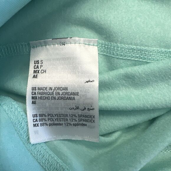 NWT Leggings High Rise Crossband 7/8th Length Aqua Gloss Color Small JENNI SMALL - Picture 7 of 8